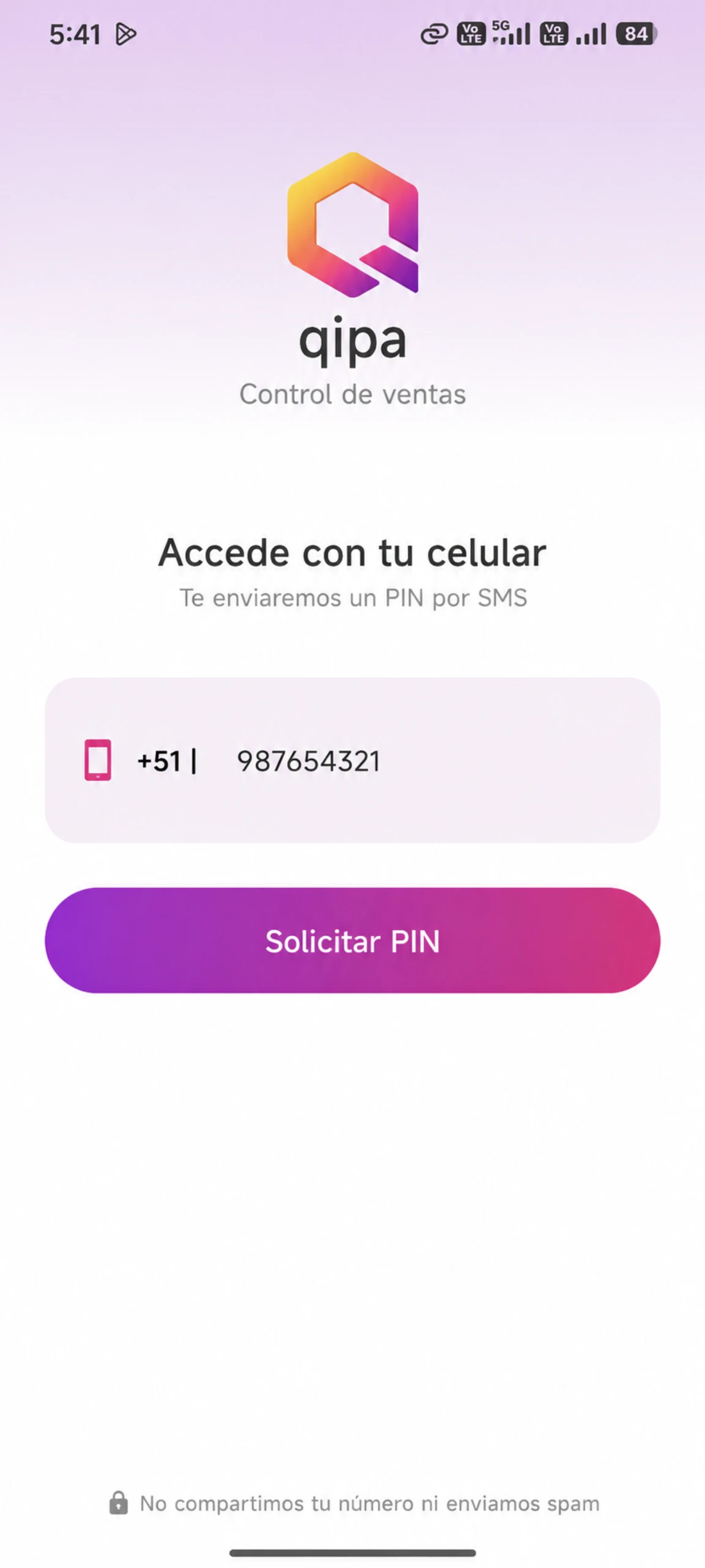 Paso 1 - Registro rápido